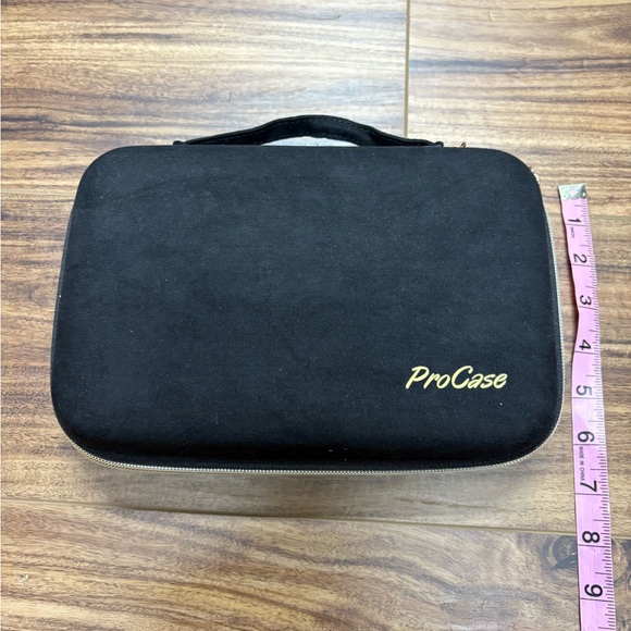 ProCase hard black jewelry travel case, multiple compartments for storage, new - Picture 2 of 6